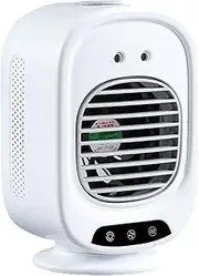 Portable Cooling USB Fan – Small Rechargeable Device, Quiet Breeze Blower | Multi Function Compact Unit, Hydrating Air Circulator for Camping Travel Bedroom Desk Beach Outdoor Use Comfortable