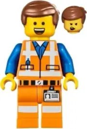 LEGO® Minifig tlm072 - Emmet - Wide Smile with Teeth and Tongue