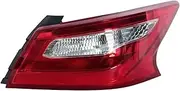 Rear Tail Light Brake Stop Taillight Turn SIgnal Light Tail Lamp Assembly Car Light ，Compatible for Nissan TEANA Altima 2016 2017 2018 2019(Outside-Right)