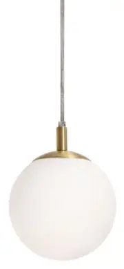 AFX LRTP07MB Loretto 7"W Mini Pendant - Brass