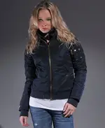 英國 全新正品 極度乾燥 女版SUPERDRY JET JACKET 立領雙層層拉鍊飛行夾克風衣,現貨:S