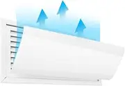 Air Conditioning Wind Deflector Central Air Conditioner Windshield Baffle for Office, Anti-Straight Blow Deflector Hood, 40cm/60cm/80cm/90cm/100cm/120cm Long