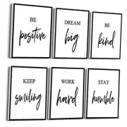Inspirational Wall Art Framed Motivational Canvas Wall Art Positive Quote