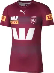 QLD Maroons State of Origin 2025 NRL Mens Maroon Training Shirt