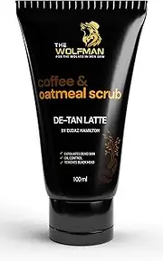 The Wolfman Coffee and Oatmeal Face Scrub 100ml Hydrating & Cleansing Exfoliator Coffee Extract, Oats & Walnut Shell Powder | Bright Skin, Reduced Dark Spots | Vegan, Cruelty-Free, For All Skin Types