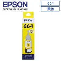 在飛比找蝦皮購物優惠-EPSON 664(C13T664400)原廠黃色墨水 ◆適