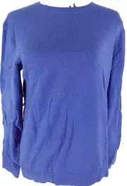 Polo Ralph Lauren Womens Pull Over Cashmere Sweater Size Medium Blue NWT $298