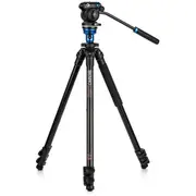 Benro Aluminum Tripod w/ S2 PRO 60mm Flat Base Video Head