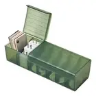 AA (Dark Green)Data Cable Storage Box Multi Compartments Desktop Charging Cord