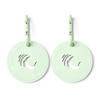 2x Gummi Mint Silicone Dog/Puppy Poo Bag Clip/Holder Carrier Storage Outdoor