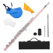 100% New Flute nickel-plated cupronickel 16 hole C key woodwind padded case