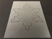 Snow Flake #2 Stencil 10mm or 7mm Thick, Christmas, Santa, Snow Flake, Holiday