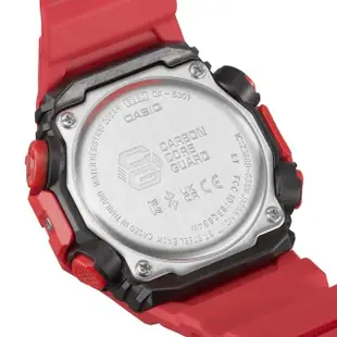 【CASIO 卡西歐】G-SHOCK 藍牙連線 碳纖維核心防護雙顯手錶-火焰紅 GA-B001-4A