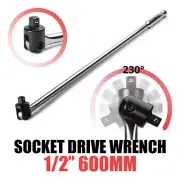 24" 1/2" 600mm Breaker Bar Socket Drive Wrench Spanner CRV Steel Chrome Vanadium