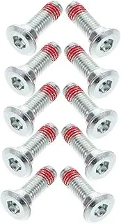 Luxshiny 10pcs Disc Brake Screws Brake Rotor Bolts Front Rotors Screws Motorcycle Bolt Motorcycle Parts Alloy Silver