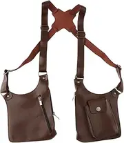 Vaveren Double Shoulder Armpit Bag Shoulder Pouch Phone Bag for Running Medieval