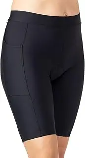 [TERRY] Bike Shorts Women Padded Club 9 Bike Shorts 9 Inch Inseam Cycling Shorts Womens Indoor Cycling Clothes Ride Spin Bike