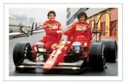 JEAN ALESI & ALAIN PROST Signed Autograph PHOTO 6x4 Gift Print FORMULA ONE F1