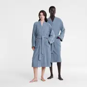 Sheridan Living Textures Robe in Orient Blue Size: Small Medium Material: Cotton @Sheridan Rewards