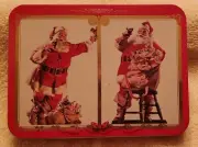 VINTAGE 1994 SANTA COCA COLA PLAYING CARDS 2 DECKS NEW IN TIN IN SLEEVE