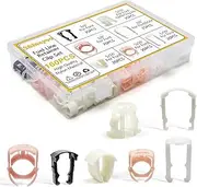 Shineyoo Fuel Line Retainer Clips 160PCS, 3/8 & 5/16 Fuel Line Retaining Clip Assortment Kit For Ford GM