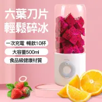 在飛比找蝦皮商城精選優惠-【500ML 升級304六刀頭】榨汁杯 果汁機隨行杯 榨汁機