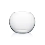 Bowl Glass Vase, Diameter 8", Height 6", Open Width 5", (Multiple Sizes Choic...