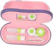[ERINGOGO] Double Eyeglass Case Contacts Lens Storage Box Glasses Case with Sturdy Design Portable and Durable Eyewear Organizer for Daily Use Elegant