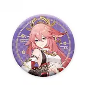 Genshin Impact Yae Miko Soft Button Tinplate Pin