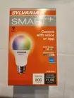 SYLVANIA SMART+ Light Bulb LED Full Color Adjustable White 9 W 800 Alexa Google