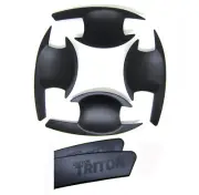 MATTE BLACK HANDLE SURROUND 4 DOORS DOUBLE CAB MITSUBISHI TRITON L200 2015 2016 (for: Mitsubishi)