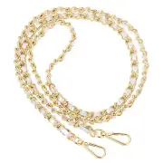 47" Purse Chain Strap, DIY Bag Chain Strap Replacement Adjustable, Silver&Gold