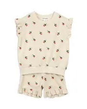 Miles The Label Girls' Sleeveless Terry Top & Shorts Set - Little Kid