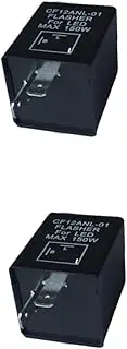 Gatuida 2pcs 2 Relay Flasher Blinker Relay Resistor LED Flasher Resistance Relay Flasher Light Light Flasher LED Flash Lights LED Lights Turn Signal Indicator Car Signal Light
