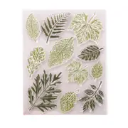 Clear leaf vein Silicone Clear Stamp for Scrapbooking Album DIY Craft Background Decoration Rubber Stamp
