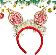 [Generic] Christmas Hair Hoop | Christmas Party Headband Hair Hoops Sequin | Christmas Hair Hoops for Christmas Party, Family Reunion, Company Event