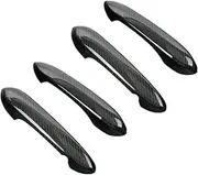 Car Side Body Dry Carbon Fiber Door Handle Cover Trim Compatible For BMW G15 G16 G20 G21 G26 G29 G30 G31 G32 G42 G80 G82 G87 F90 F95 F96(Twill 4piece)