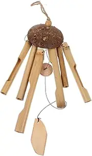HANABASS Bamboo Wind Chimes Decorate Vintage Decor Outdoor Decor Chimes for Outdoors Small Wind Chimes Bamboo Windchimes Outdoors Wind Chime Bells Wind Chimes for Outside Coconut Shell