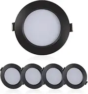 RV Boat Recessed Ceiling Light,4 Pack,12-24Volt LED Puck Light,RV LED Down Light,Slim LED Panel Light,DC 12V-24V Ceiling Light,Solar Down Light,All Aluminium Down Light