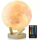 Moon Lamp Moon Light LED Night Lights for Kids Room 16 Colors Moon Lamp for B...