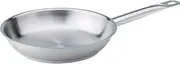 Pentole Agnelli Stainless Steel Frying Pan with A Steel Tube Handle, Diameter 24 Cm.