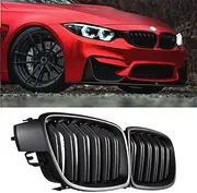 F30 Grill - Front Kidney Grille Black Grill for 2012-2018 BMW 3 Series F30 F31 320i 328i 328d 330e 330i 335i 340i 328i (Matte Black-Double Slats)