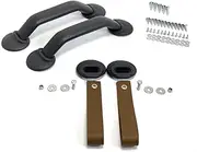 OMEGA Door Handle Kit for Porsche 911 RS, Complete Installation Set (Brown)