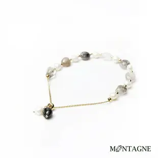 【Montagne】Pearl｜黑髮晶手鍊