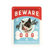 Nostalgic-Art Small Sign Beware of the Dog...Kisses