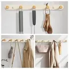 Traceless Coat Rack Wall Mounted Clothing Hook Durable Row Hook Kitchen