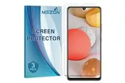 [Set of 3] Samsung Galaxy A42 5G Ultra Clear Screen Protector Film by MEZON Case Friendly, Shock Absorption (A42 5G, Clear)