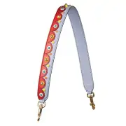 Dolce & Gabbana Leather Studs Shoulder Strap Bag Red Blue 10058