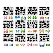 FINGERINSPIRE 12 Pcs Plastic Templates Bows Bowknot Making Template with Diff...