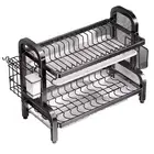 Dish Drying Rack with Utensil Holder, Cutting Board Holder, and Drainboard4988